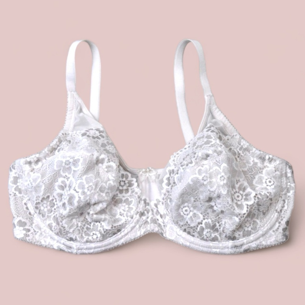 34D Wonderbra Lace Underwire, Pale Nude‎ Color